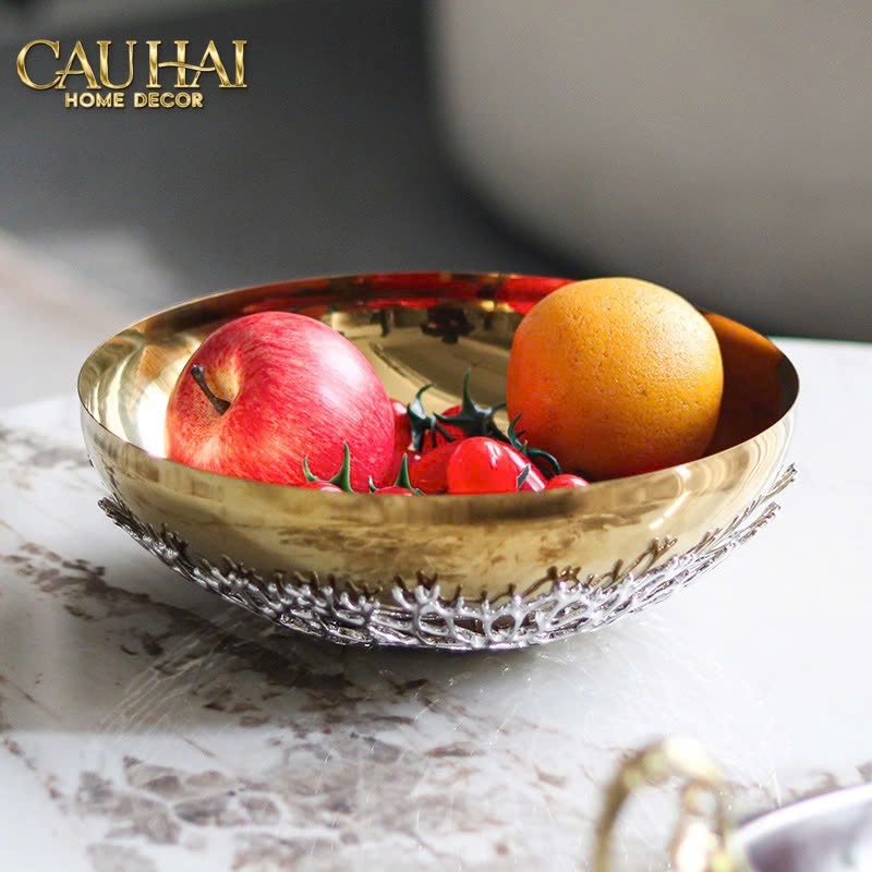 Elysian - Đĩa Platinum Branche Argentée D25-CẬU HAI HOME DECOR