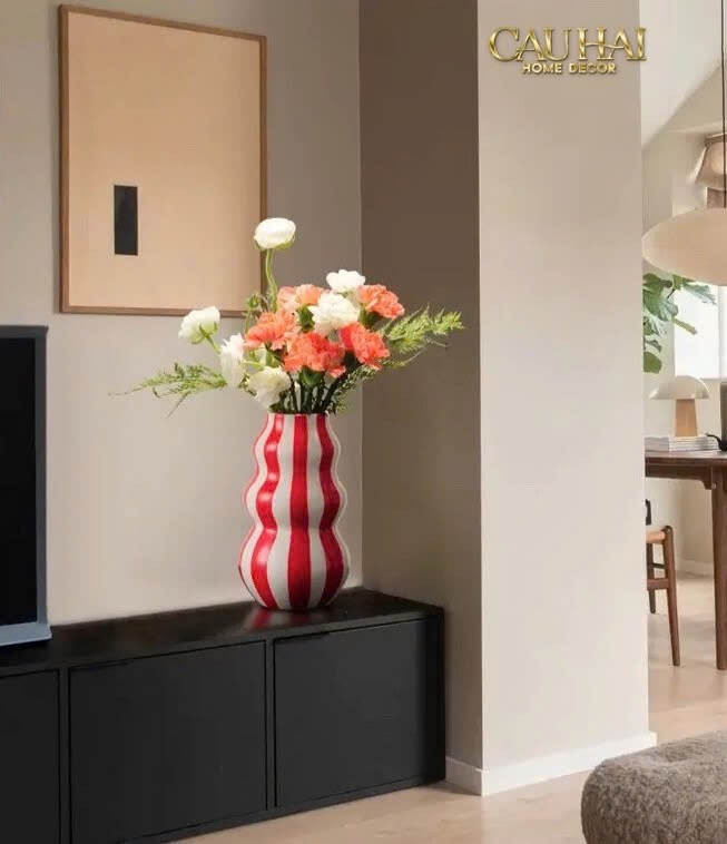 FÊTES COUTURE - BÌNH HOA GRANDE CHERRY CLOWNY H23 - CẬU HAI HOME DECOR