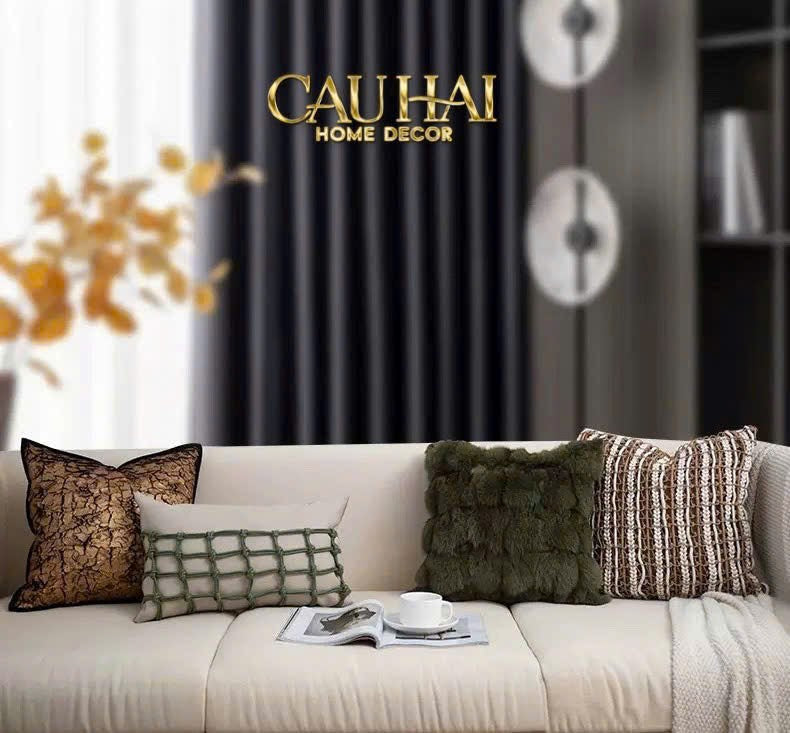 VỎ GỐI JACQUARD GALLIANO D’Or BRONZE 45 - CẬU HAI HOME DECOR