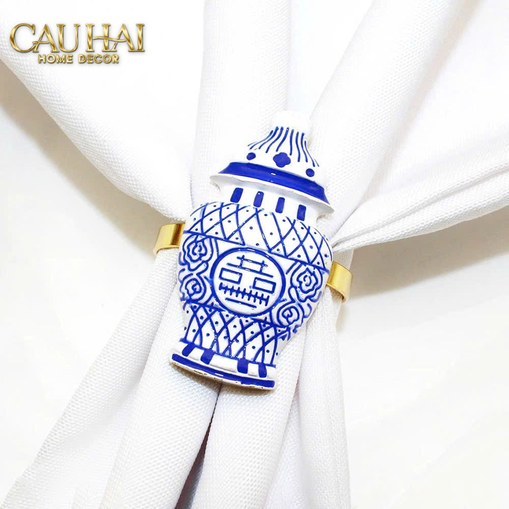 FÊTES COUTURE - VÒNG KHĂN ĂN - NAPKIN RING INDOCHINE PORCELAIN REVIVAL - CẬU HAI HOME DECOR