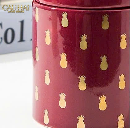 LỌ KẸO GOLDEN ICON CERAMIC CANISTER - CẬU HAI HOME DECOR