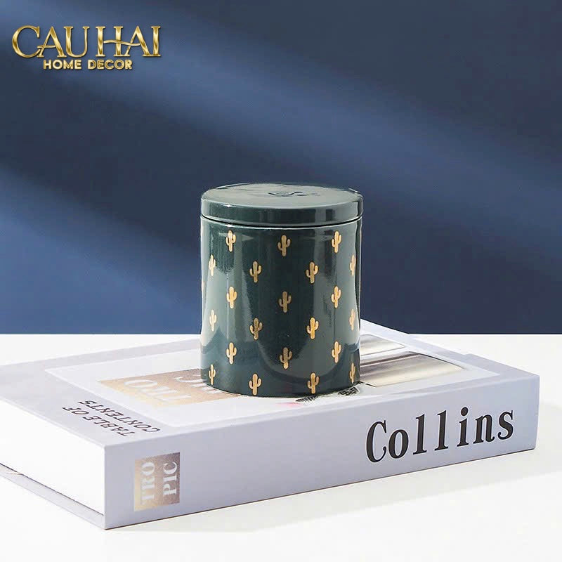 LỌ KẸO GOLDEN ICON CERAMIC CANISTER - CẬU HAI HOME DECOR