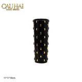 SET 2 BÌNH LỌ IMPÉRIALE BASTION ARMORY NOIR-GOLD VESSEL - CẬU HAI HOME DECOR