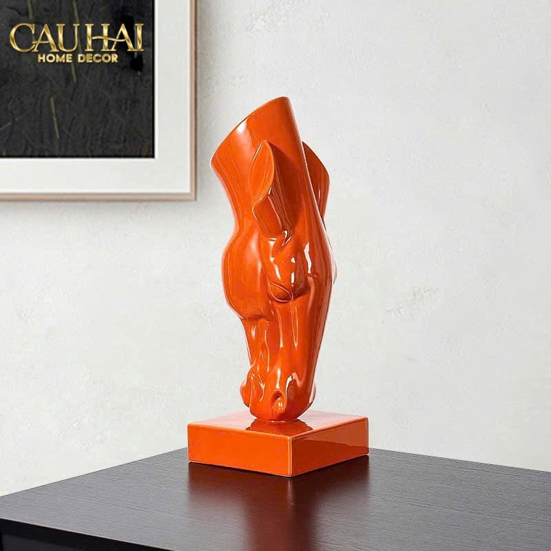 HOME COUTURE - TƯỢNG NGỰA BÌNH HOA TÊTE DE CHEVAL SAVOIR ATÉLIER VESSEL H49 - CẬU HAI HOME DECOR