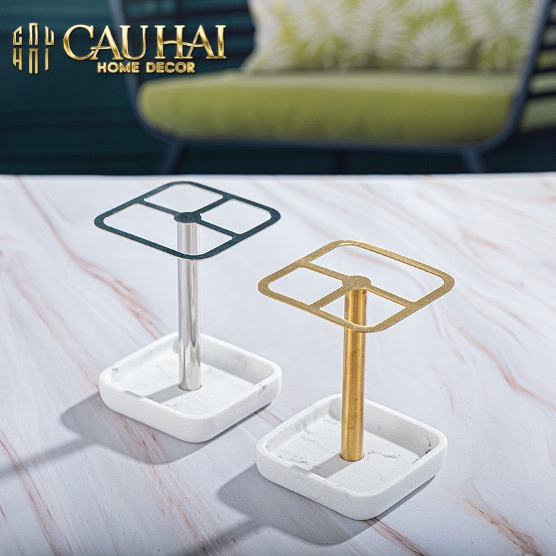 GIÁ ĐỂ BÀN CHẢI ELEGANT BATHROOM STAND - CẬU HAI HOME DECOR