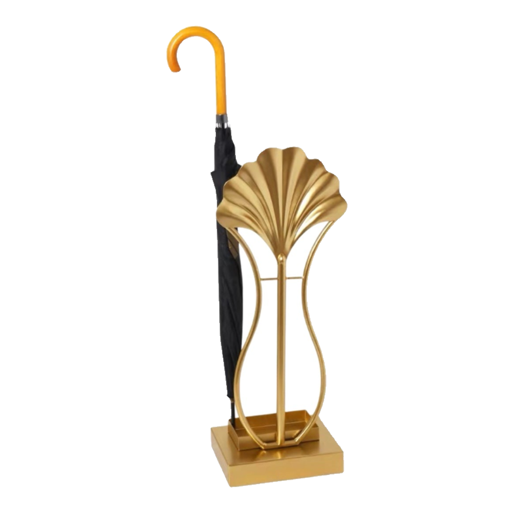 Maison Couture - Giá Để Ô Kim Loại Ginkgo Sculptural D'Or H89-Giá để ô-CẬU HAI HOME DECOR-CẬU HAI HOME DECOR
