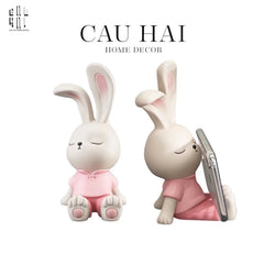 Giá Đỡ Điện Thoại Little Pink Bunny-CẬU HAI HOME DECOR