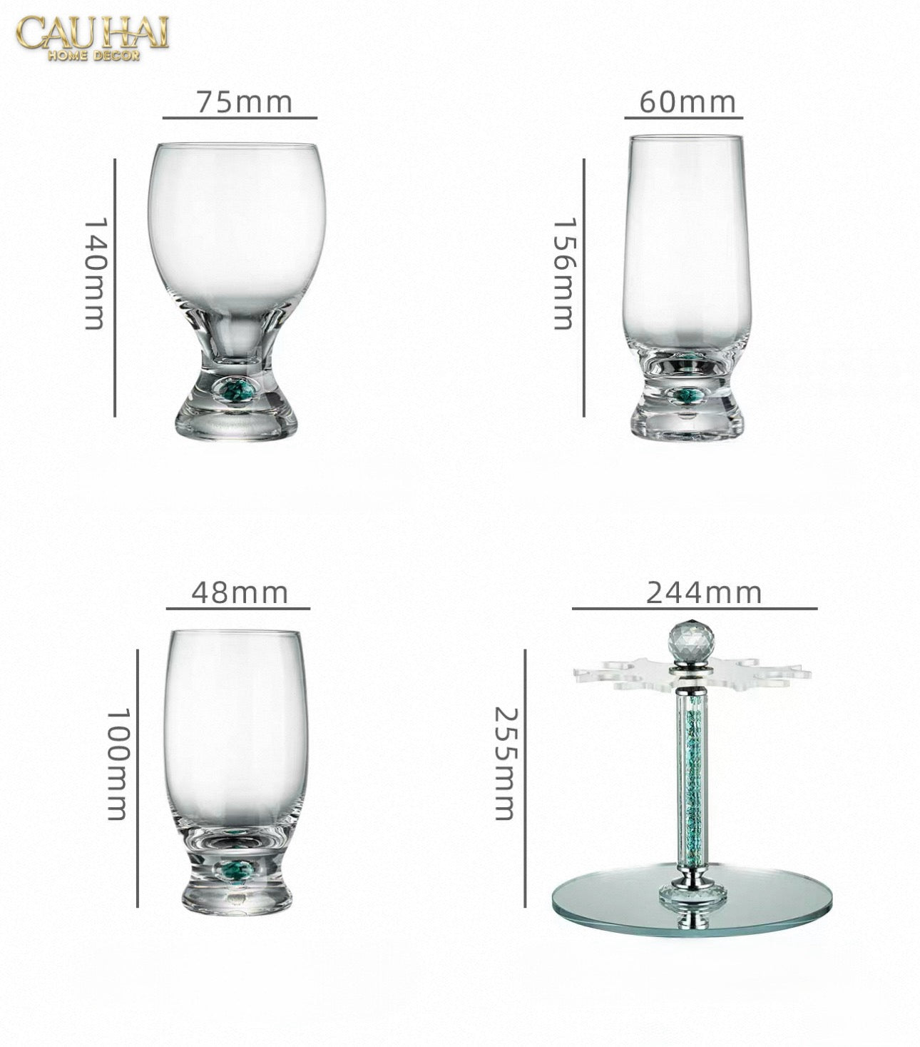 Giá Treo Ly Cyan Cristalleries Rack-CẬU HAI HOME DECOR