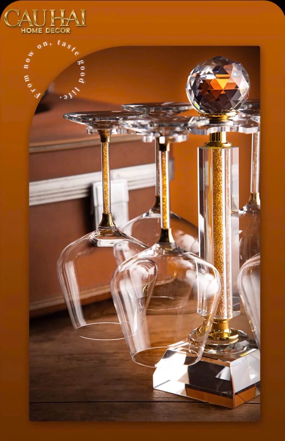 Giá Treo Ly Vang Glorious Oxford Crystal Rack-LY THỦY TINH-Đối tác tại Trung Quốc theo từng đơn đặt hàng-CẬU HAI HOME DECOR