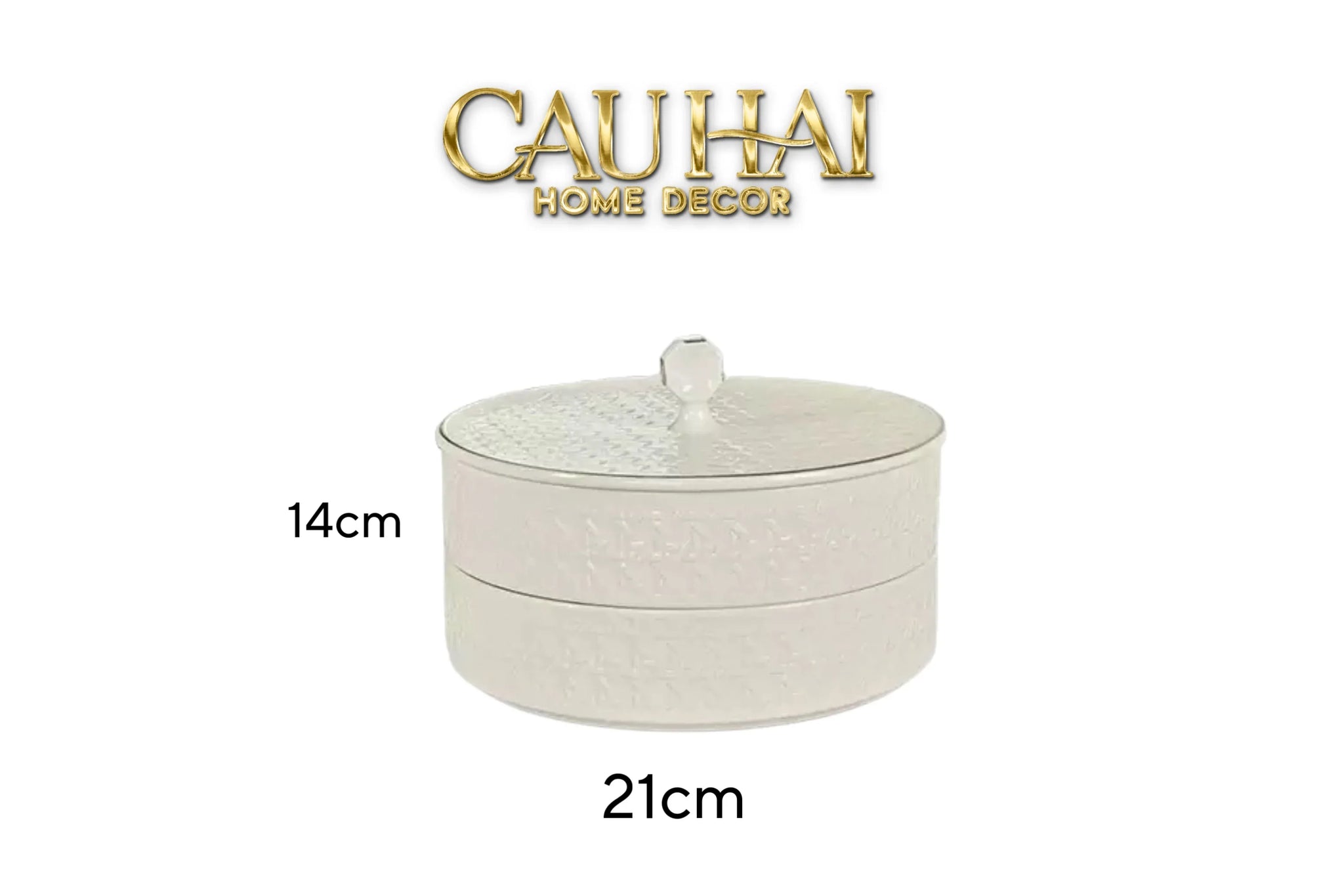 Gift Box Hộp Bánh Mứt DO Blanc D’Ivoire Porcelain Élégance Fêtes Plateau-CẬU HAI HOME DECOR