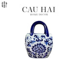 BÌNH HOA CURVED INDOCHINE BLOOM BASKET - CẬU HAI HOME DECOR