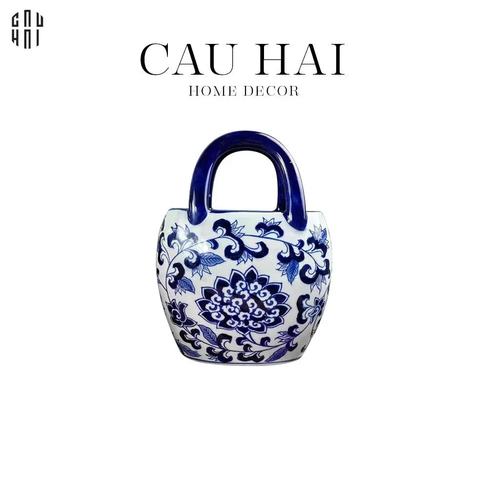 BÌNH HOA CURVED INDOCHINE BLOOM BASKET - CẬU HAI HOME DECOR