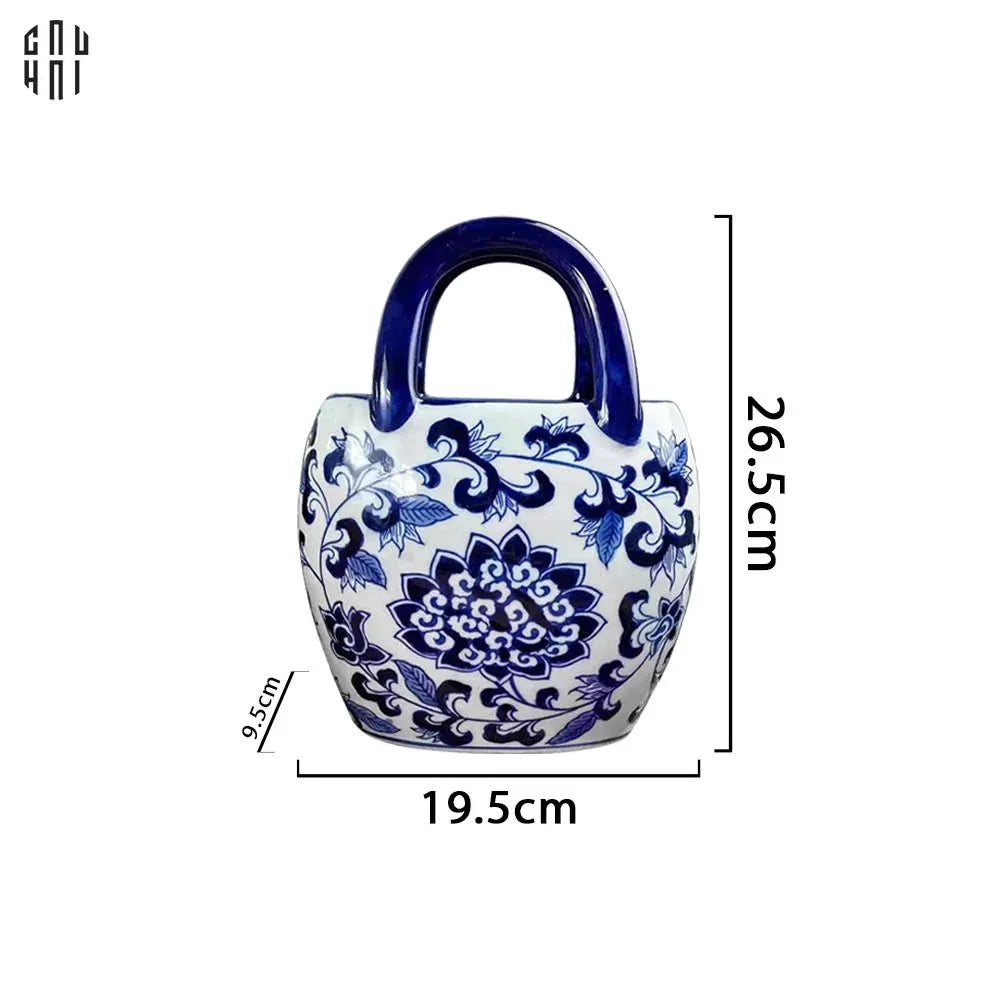 BÌNH HOA CURVED INDOCHINE BLOOM BASKET - CẬU HAI HOME DECOR