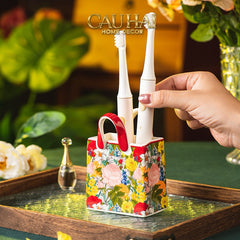Giỏ Hoa Gốm Sứ Ceramic Floral-CẬU HAI HOME DECOR
