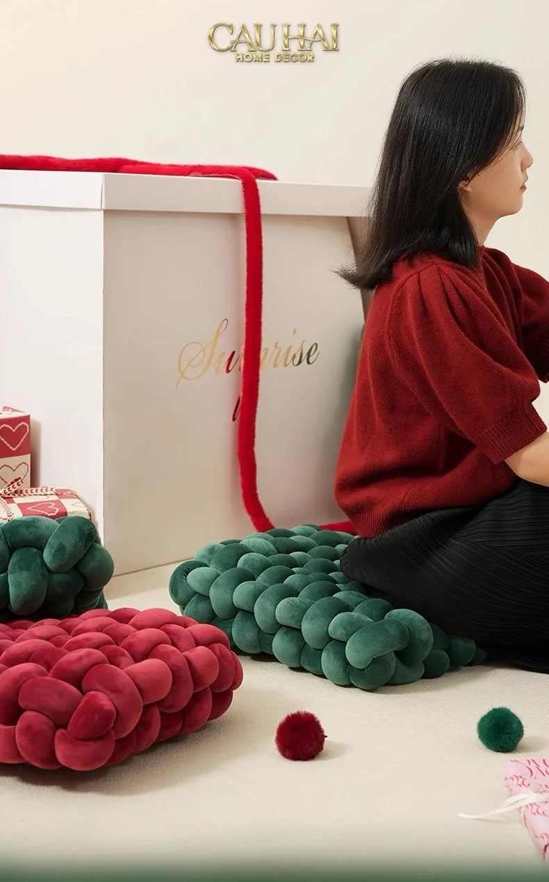Gối Đan Sweet Meadow Biscuits-CẬU HAI HOME DECOR