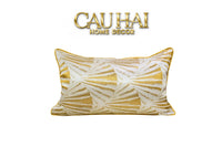 Gối Lụa Jacquard Aura Fan 30X50-CẬU HAI HOME DECOR
