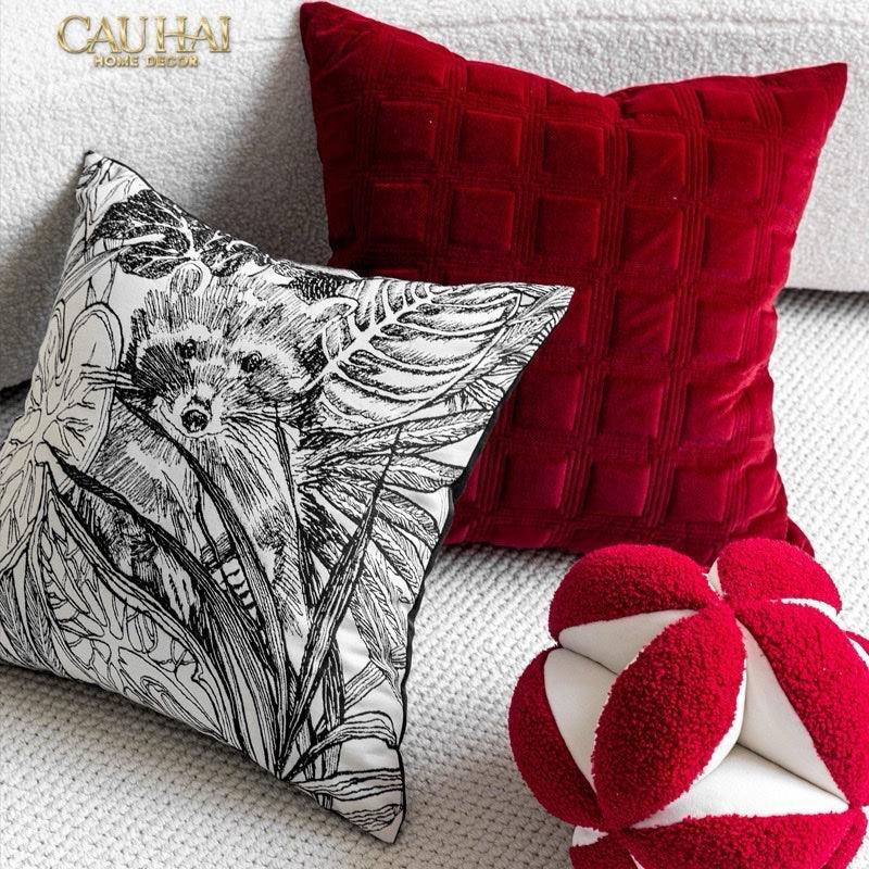 Gối Nhung Lux Velvet Crimson Peak 30X50-CẬU HAI HOME DECOR