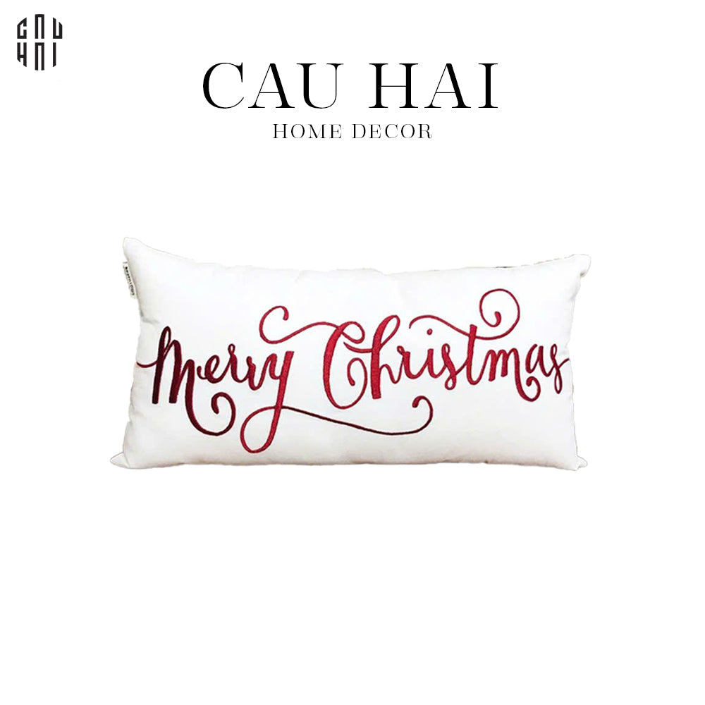 FÊTES COUTURE - GỐI RECTANGLE CHRISTMAS 28X55 CM - CẬU HAI HOME DECOR