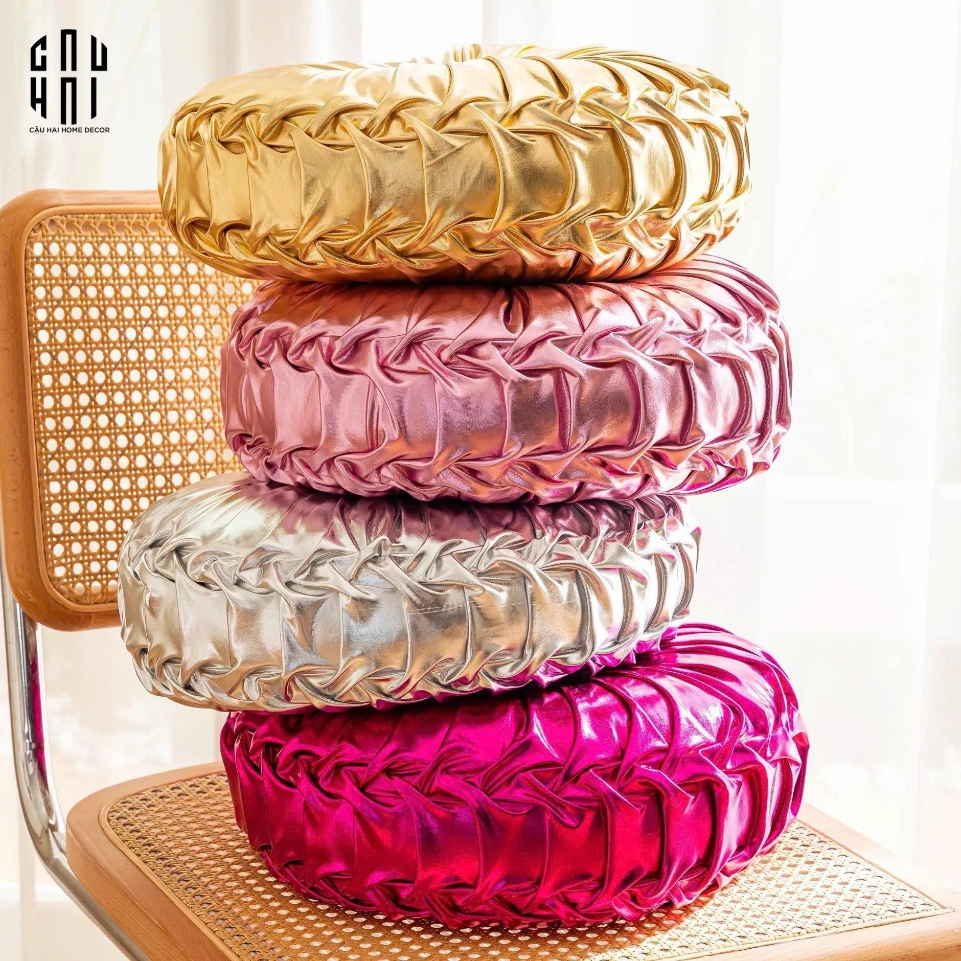 GỐI STUNNING KELLY - SILVER-CẬU HAI HOME DECOR