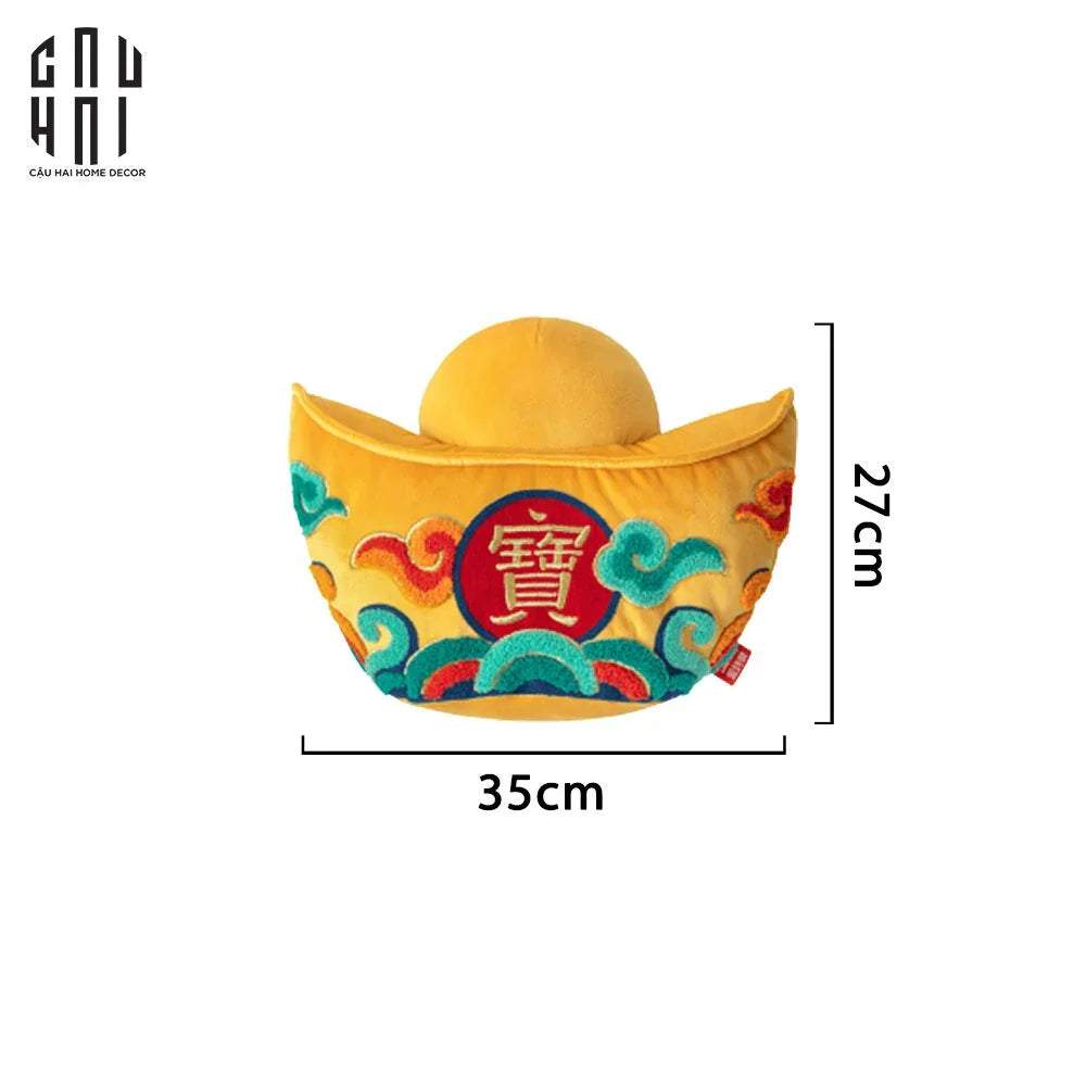 GỐI THỎI VÀNG PHÚ QUÝ CÁT TƯỜNG UP-CẬU HAI HOME DECOR
