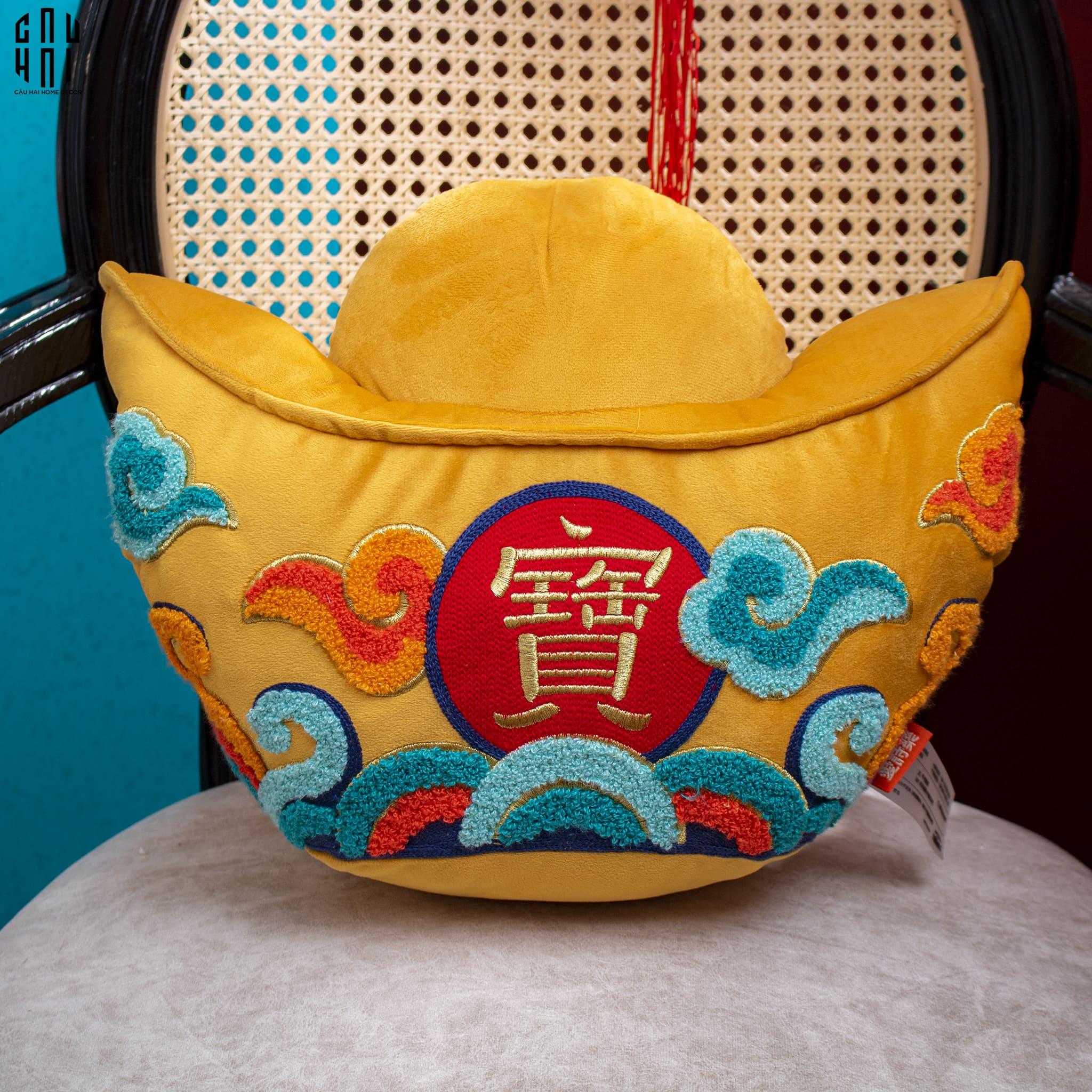 GỐI THỎI VÀNG PHÚ QUÝ CÁT TƯỜNG UP-CẬU HAI HOME DECOR