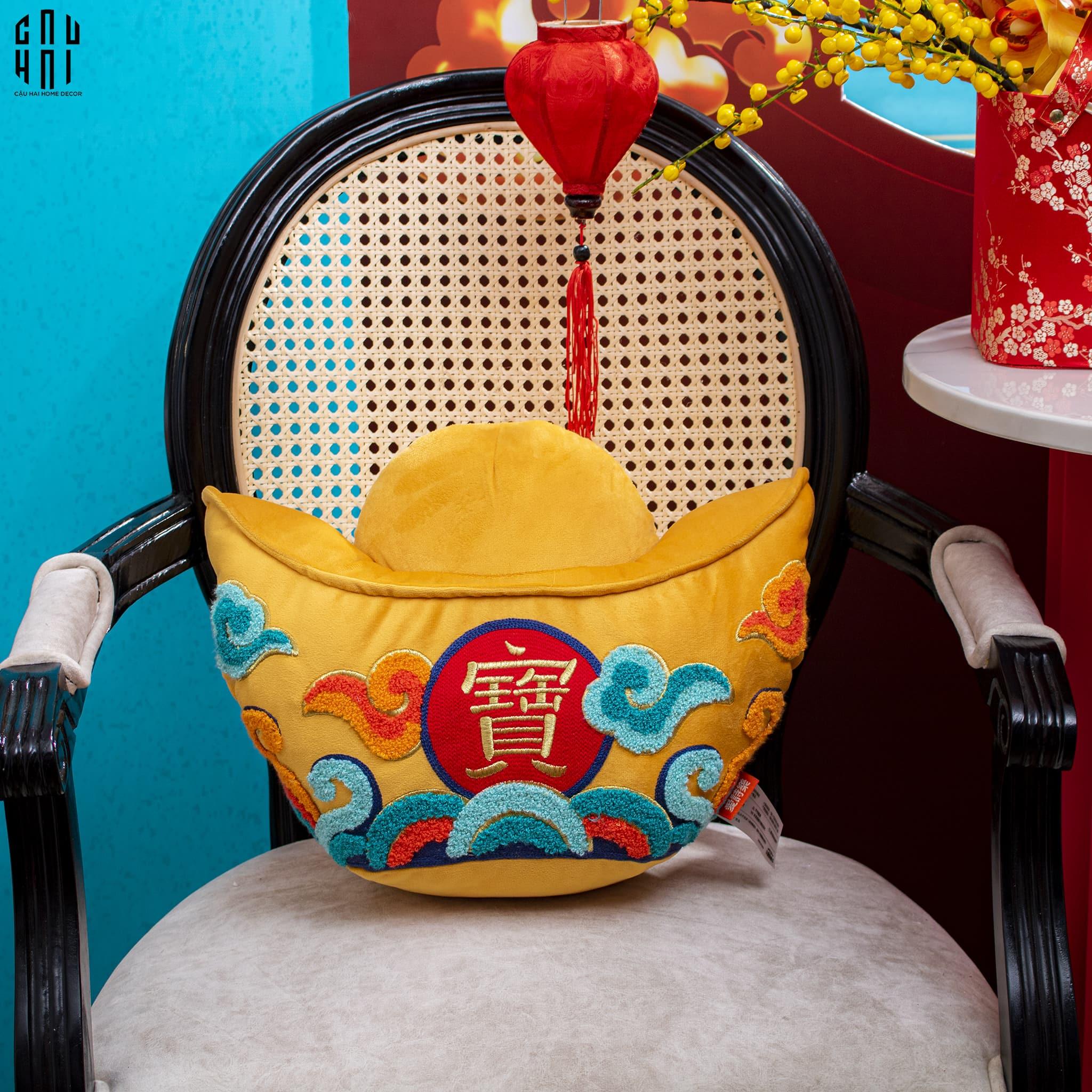 GỐI THỎI VÀNG PHÚ QUÝ CÁT TƯỜNG UP-CẬU HAI HOME DECOR