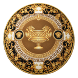Gối Tròn Velvet Medusa Imperial Cognac D45-Gối-CẬU HAI HOME DECOR-CẬU HAI HOME DECOR