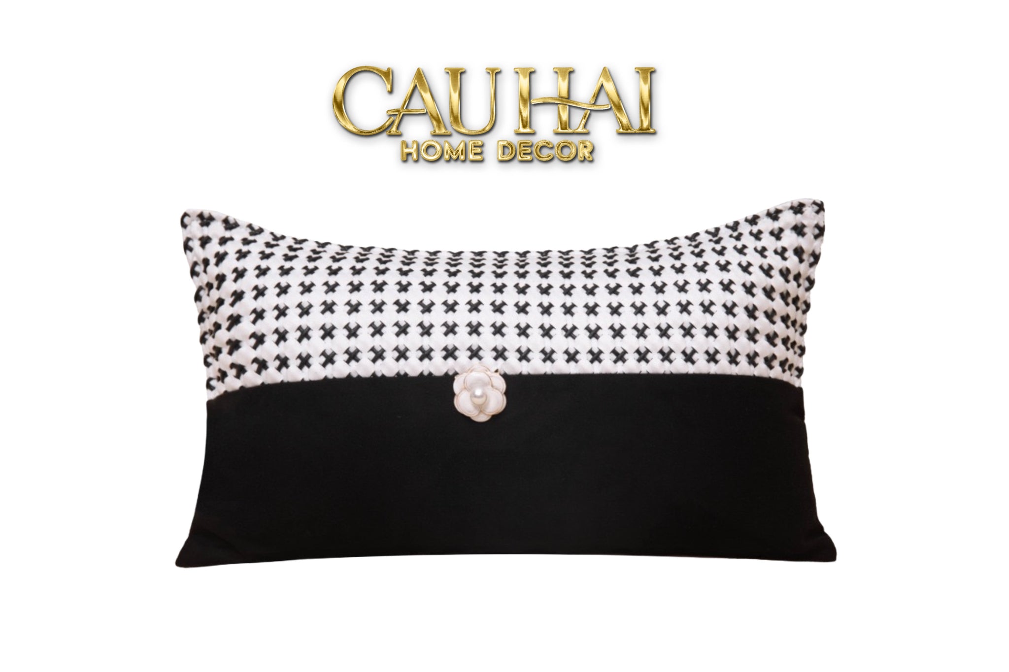 GỐI VELVET TWEED CAMÉLIA MYSTIQUE 30x50 - CẬU HAI HOME DECOR