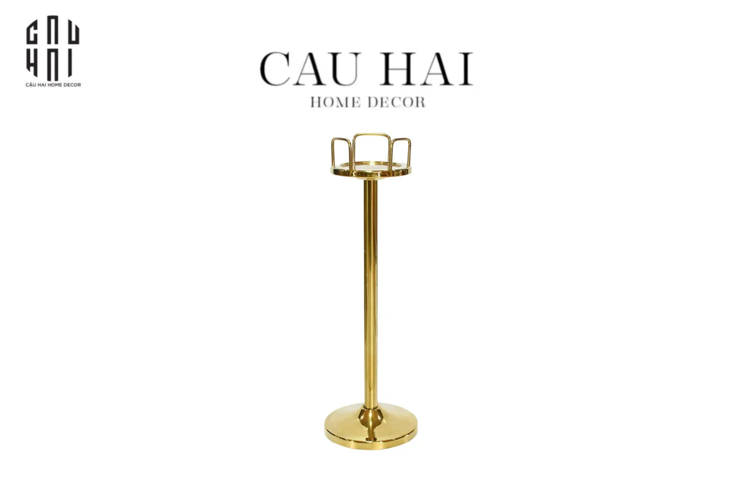 GOLDEN ICE BUCKET HOLDER - GIÁ ĐỰNG XÔ ĐÁ - CẬU HAI HOME DECOR