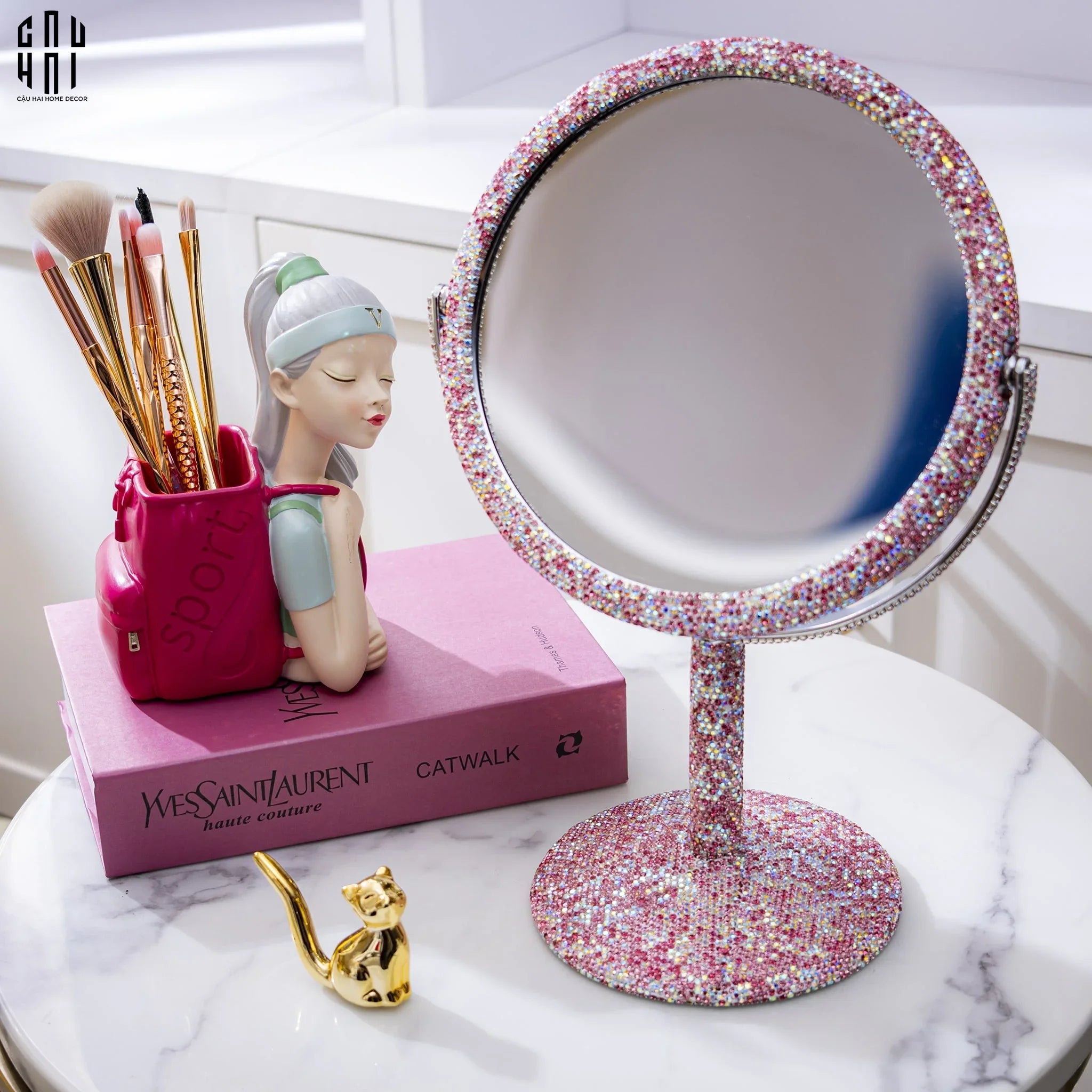 GƯƠNG TRANG ĐIỂM BLING BLING - RUBY - CẬU HAI HOME DECOR