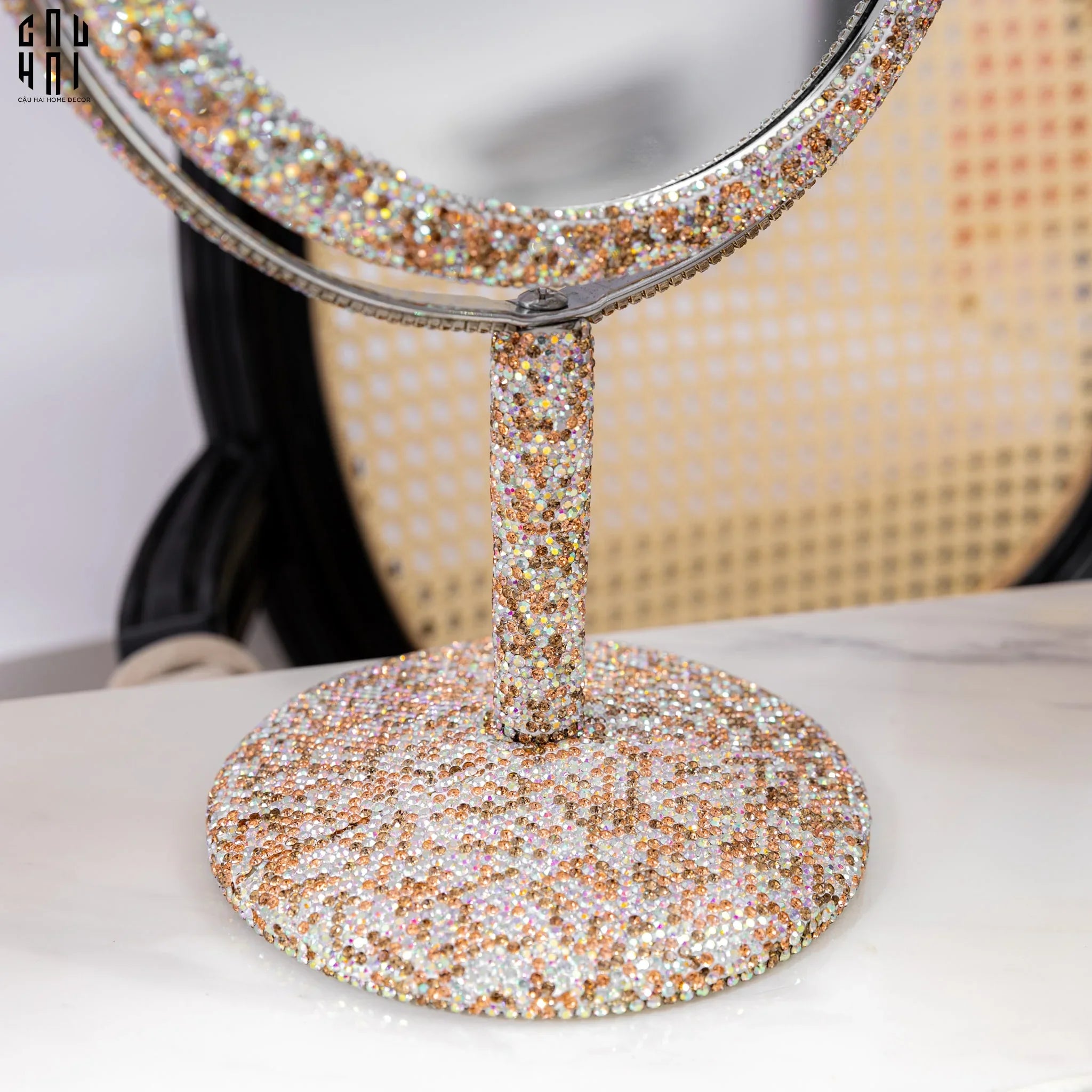 GƯƠNG TRANG ĐIỂM BLING BLING - TOPAZ - CẬU HAI HOME DECOR