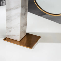 Gương Trang Điểm Để Bàn Marble Golden Mirror Ss22-CẬU HAI HOME DECOR
