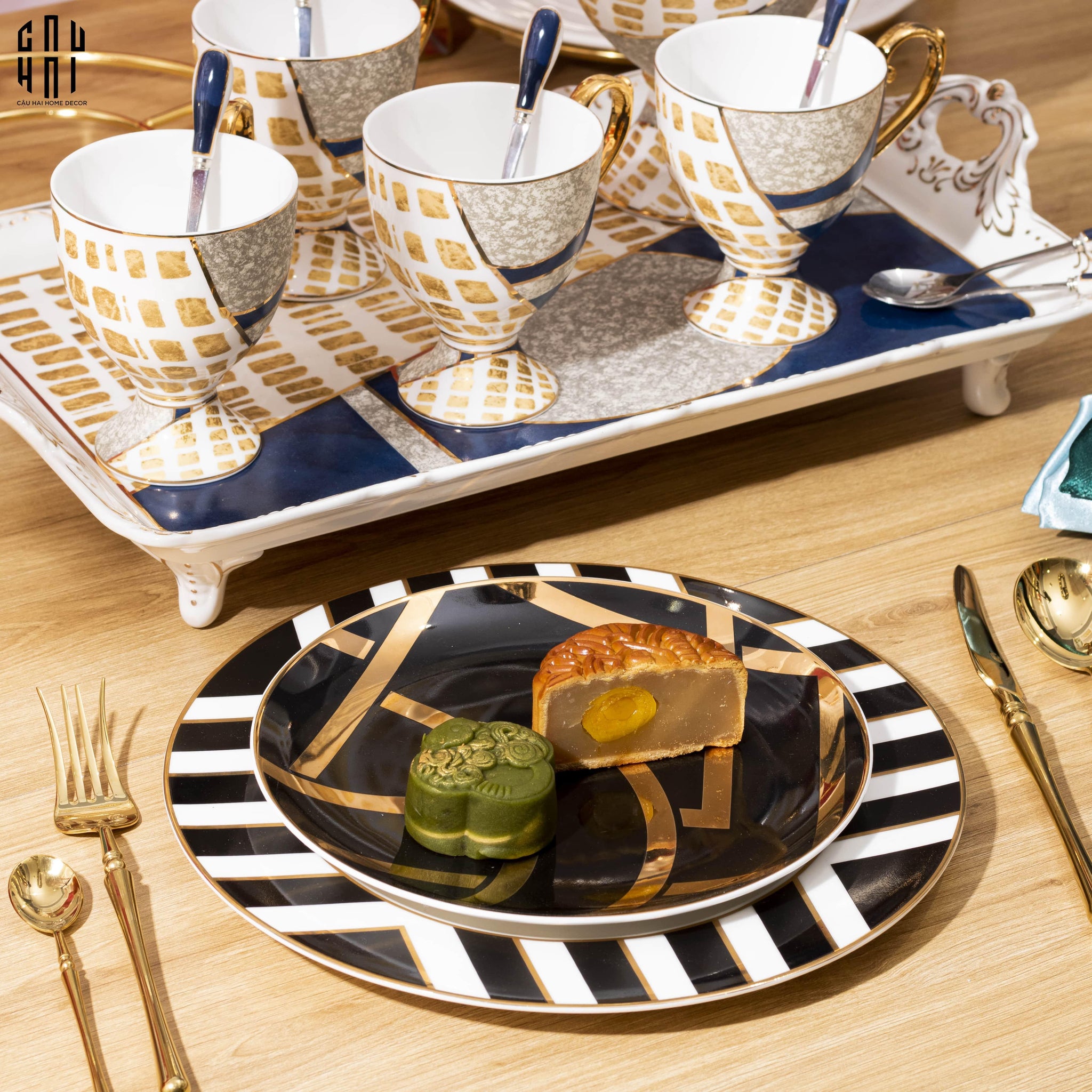 HARLEY DINNER PLATE SET 2PCS - CẬU HAI HOME DECOR