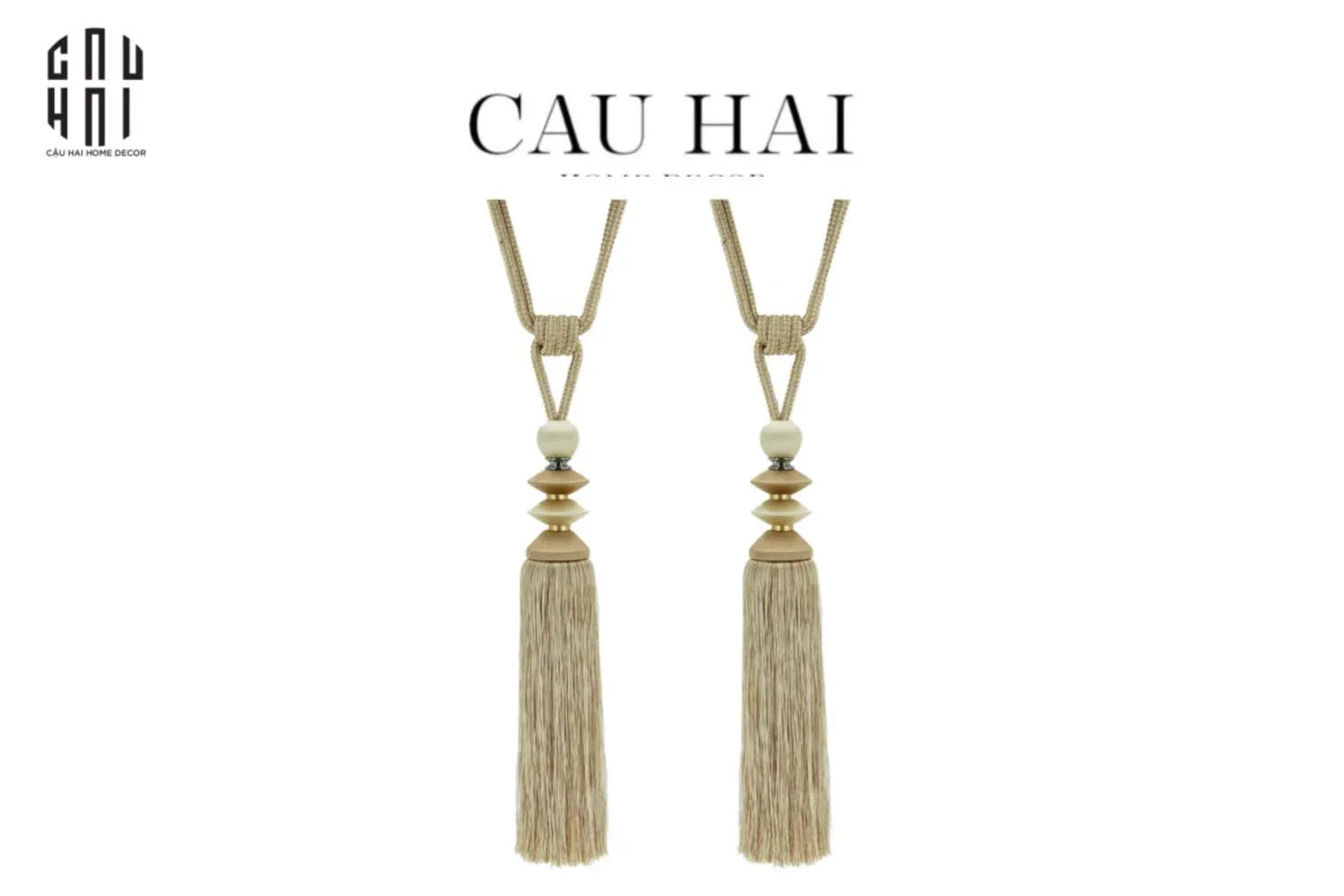Haute Folie - Cột Màn Đôi Lantern D'Or Tassel Curtain Tieback - 91Cm-CẬU HAI HOME DECOR