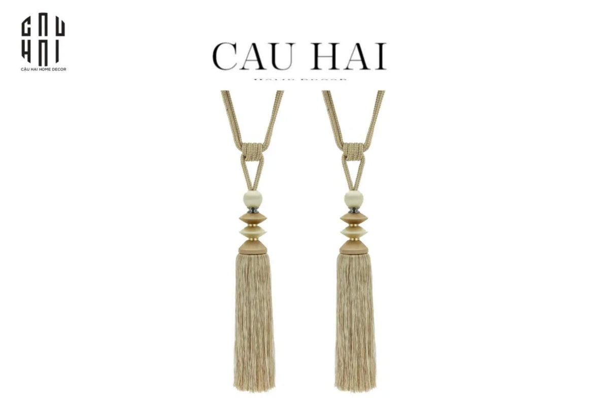 Haute Folie - Cột Màn Đôi Lantern D'Or Tassel Curtain Tieback - 91Cm-RÈM & MÀN CHE-Đối tác tại Trung Quốc theo từng đơn đặt hàng-CẬU HAI HOME DECOR