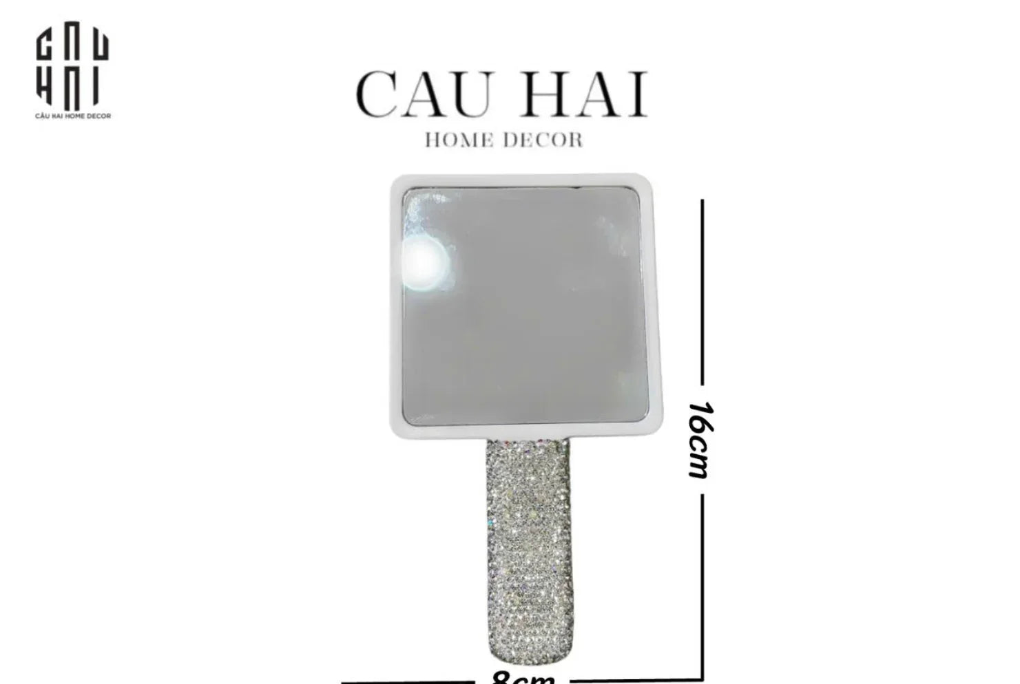 Haute Folie - Gương Cầm Tay Diamond Bling Bling-CẬU HAI HOME DECOR