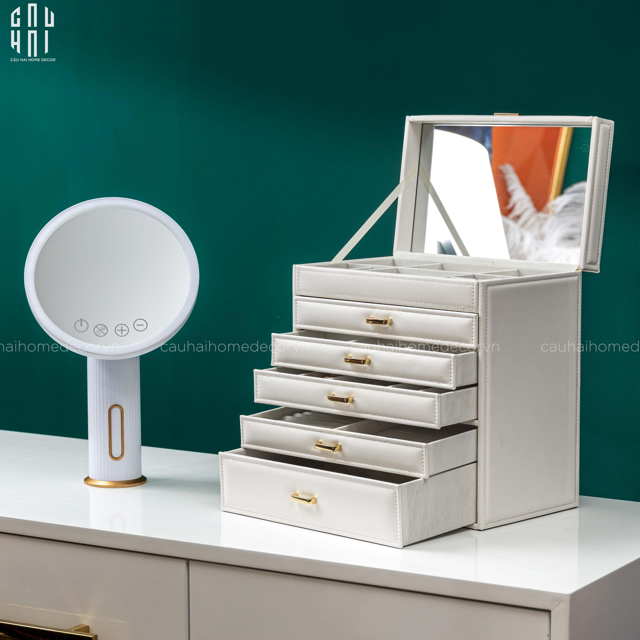 HAUTE FOLIE - GƯƠNG TRANG ĐIỂM TIARA SS25-CẬU HAI HOME DECOR