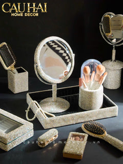 Haute Folie - Hộp Cọ Make Up On The Go Beauty Box Diamond Bling Bling-CẬU HAI HOME DECOR