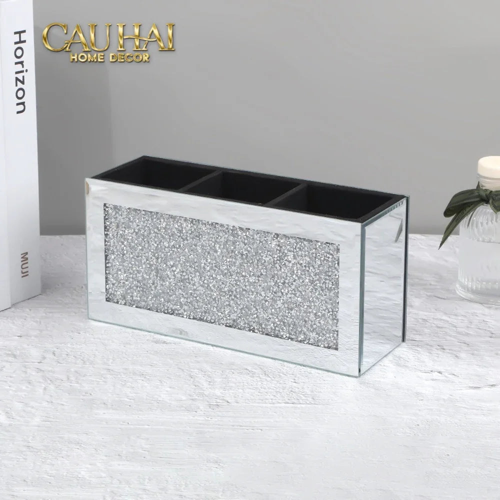 Haute Folie - Hộp Đựng 3 Ngăn Mirror Argente Bling Bling-CẬU HAI HOME DECOR