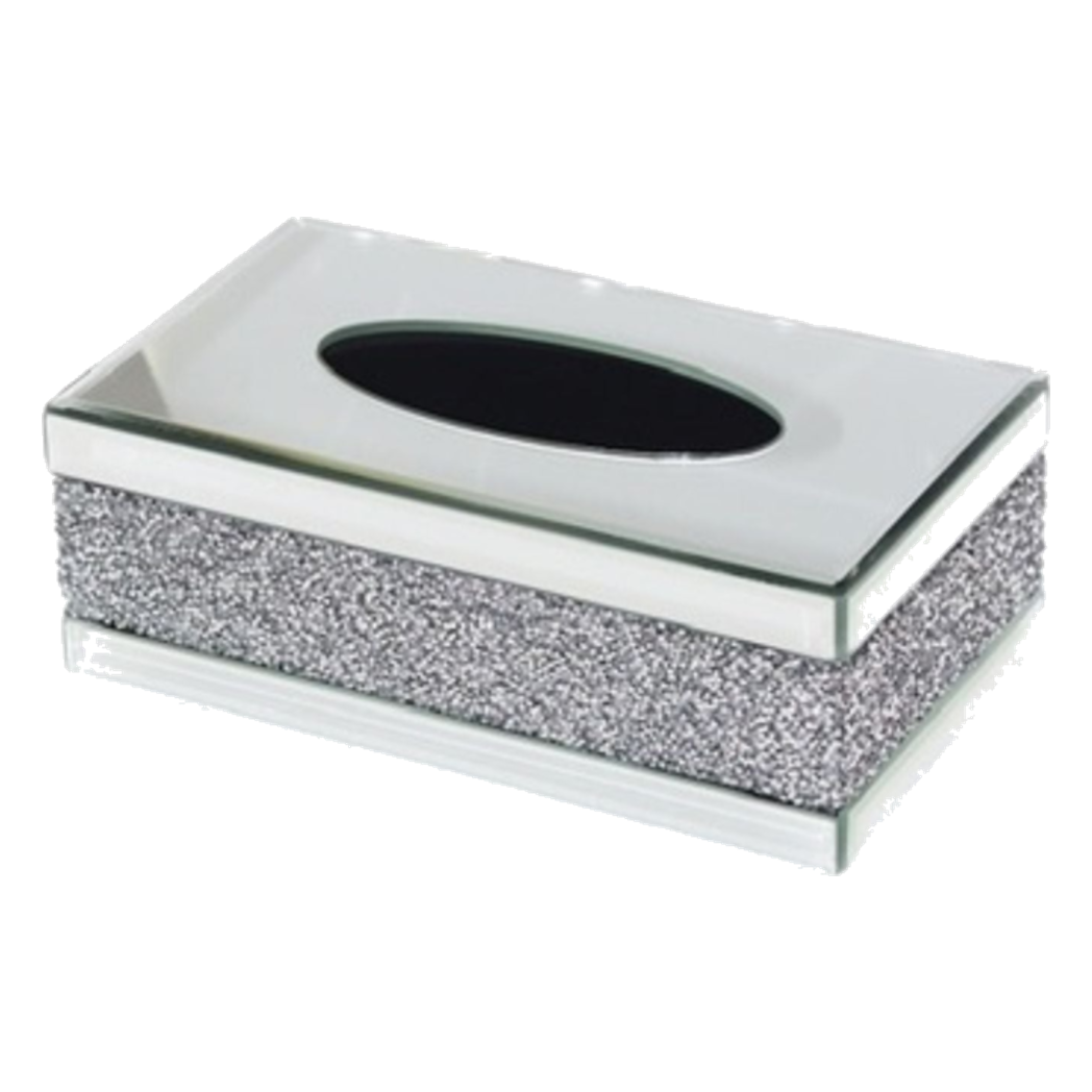 Haute Folie - Hộp Giấy Chữ Nhật Viền Gương Cắt Cạnh — Starlight Mirrored Tissue Box-CẬU HAI HOME DECOR-CẬU HAI HOME DECOR