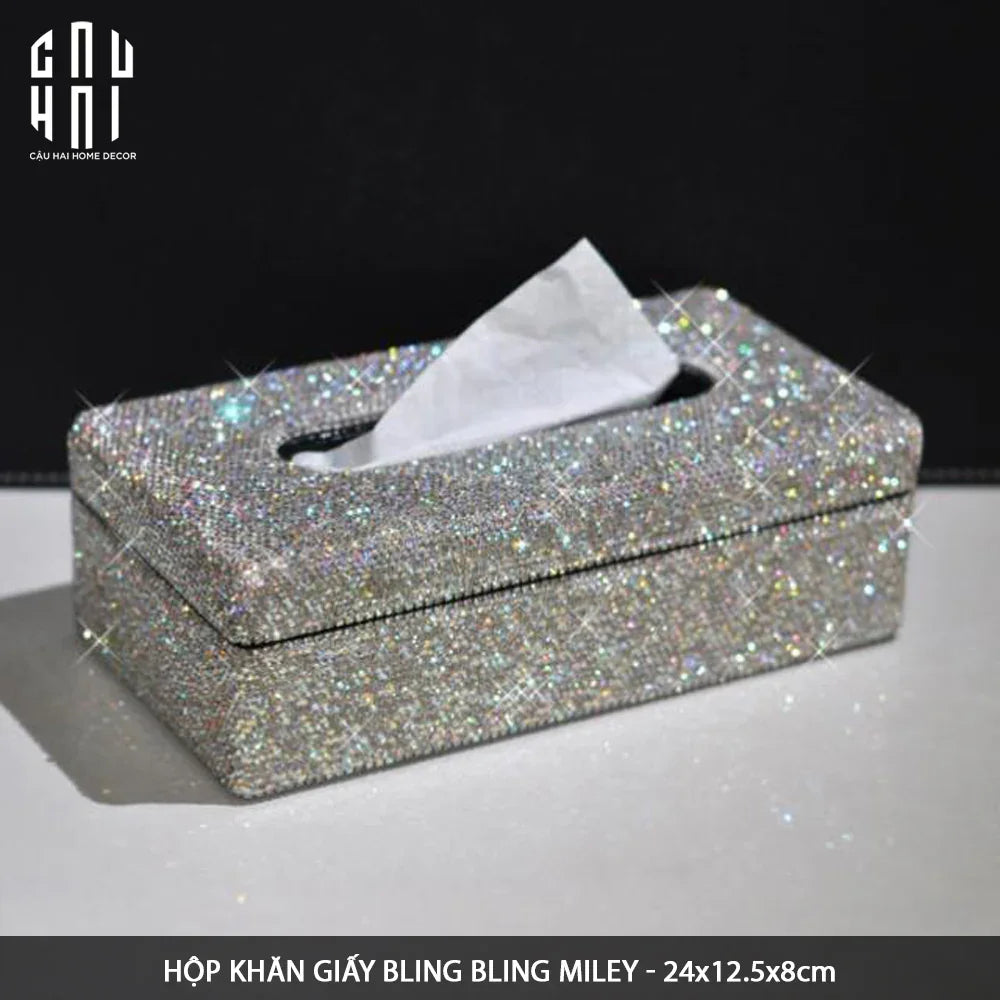 Haute Folie - Hộp Khăn Giấy Bling Bling - Linges Up - CẬU HAI HOME DECOR