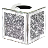 Haute Folie - Hộp Khăn Giấy Vuông Mặt Gương — Starlight Mirrored Tissue Box 14x14-HỘP KHĂN GIẤY-CẬU HAI HOME DECOR-CẬU HAI HOME DECOR
