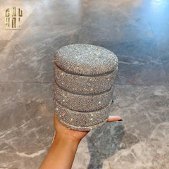 Haute Folie - Hộp Lưu Trữ 4 Tầng Carousel Diamond Bling Bling-CẬU HAI HOME DECOR