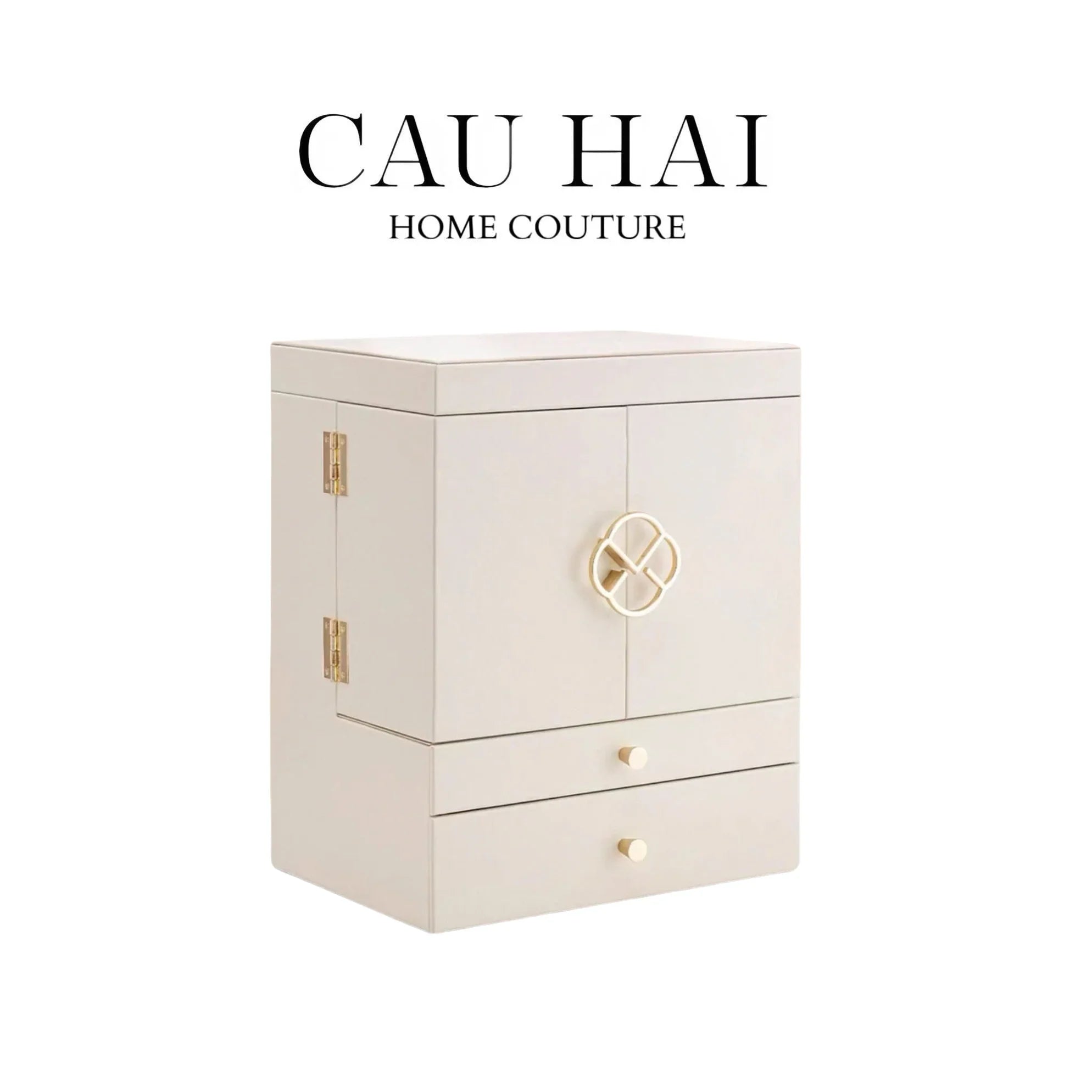HAUTE FOLIE - HỘP MỸ PHẨM DA GRACE MANSION CLOSET - CẬU HAI HOME DECOR