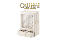 Haute Folie - Hộp Trang Sức Da Pearl Lateral Élegance Jewelry Closet-CẬU HAI HOME DECOR