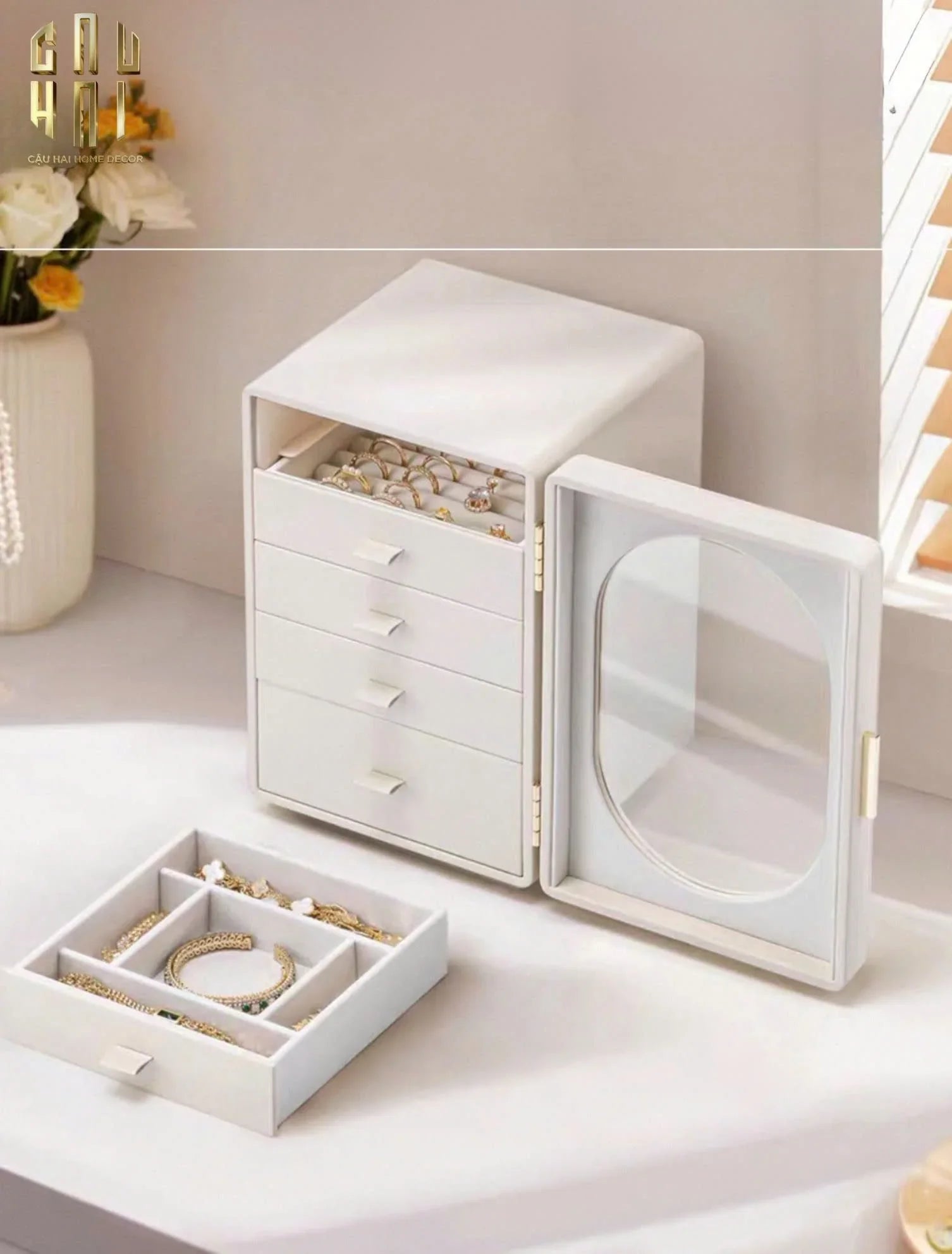 HAUTE FOLIE - HỘP TRANG SỨC JEWELRY PENTA - CLOSET - CẬU HAI HOME DECOR