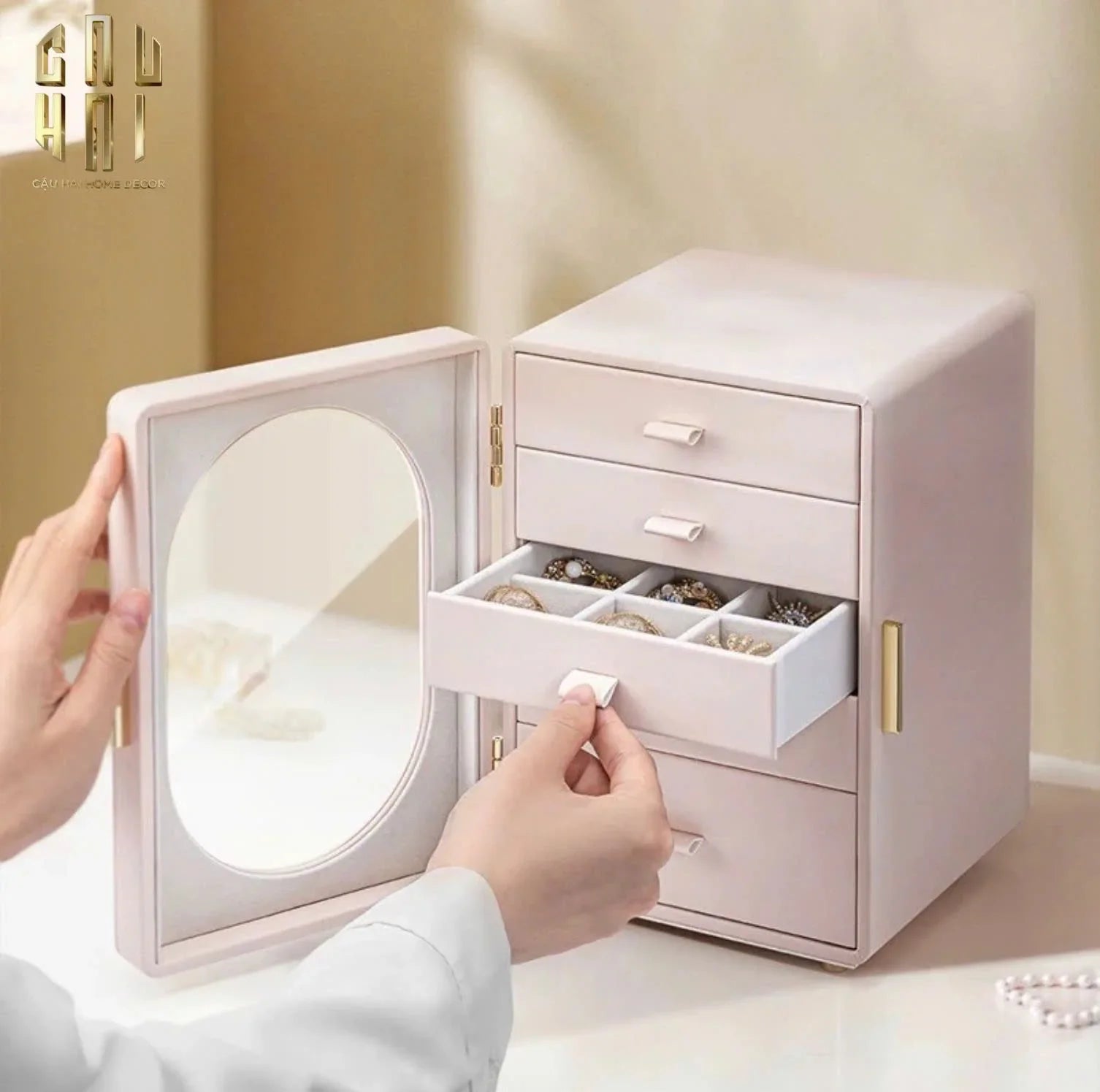 HAUTE FOLIE - HỘP TRANG SỨC JEWELRY PENTA - CLOSET - CẬU HAI HOME DECOR