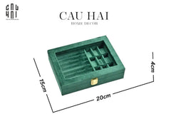 Haute Folie -Hộp Trang Sức Nhung Luxury Velvet Jade-CẬU HAI HOME DECOR
