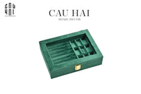 Haute Folie -Hộp Trang Sức Nhung Luxury Velvet Jade-CẬU HAI HOME DECOR