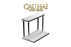 Haute Folie - Kệ Phòng Tắm 2 Tầng Đá Marble Acrylic Column Gabriel Tiered Organizers 20x26.5-CẬU HAI HOME DECOR